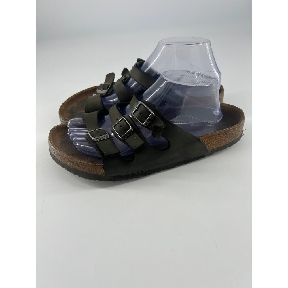 Birkenstock Florida Sandals Women Size 41 10 Black Slip On Minimalist Preppy